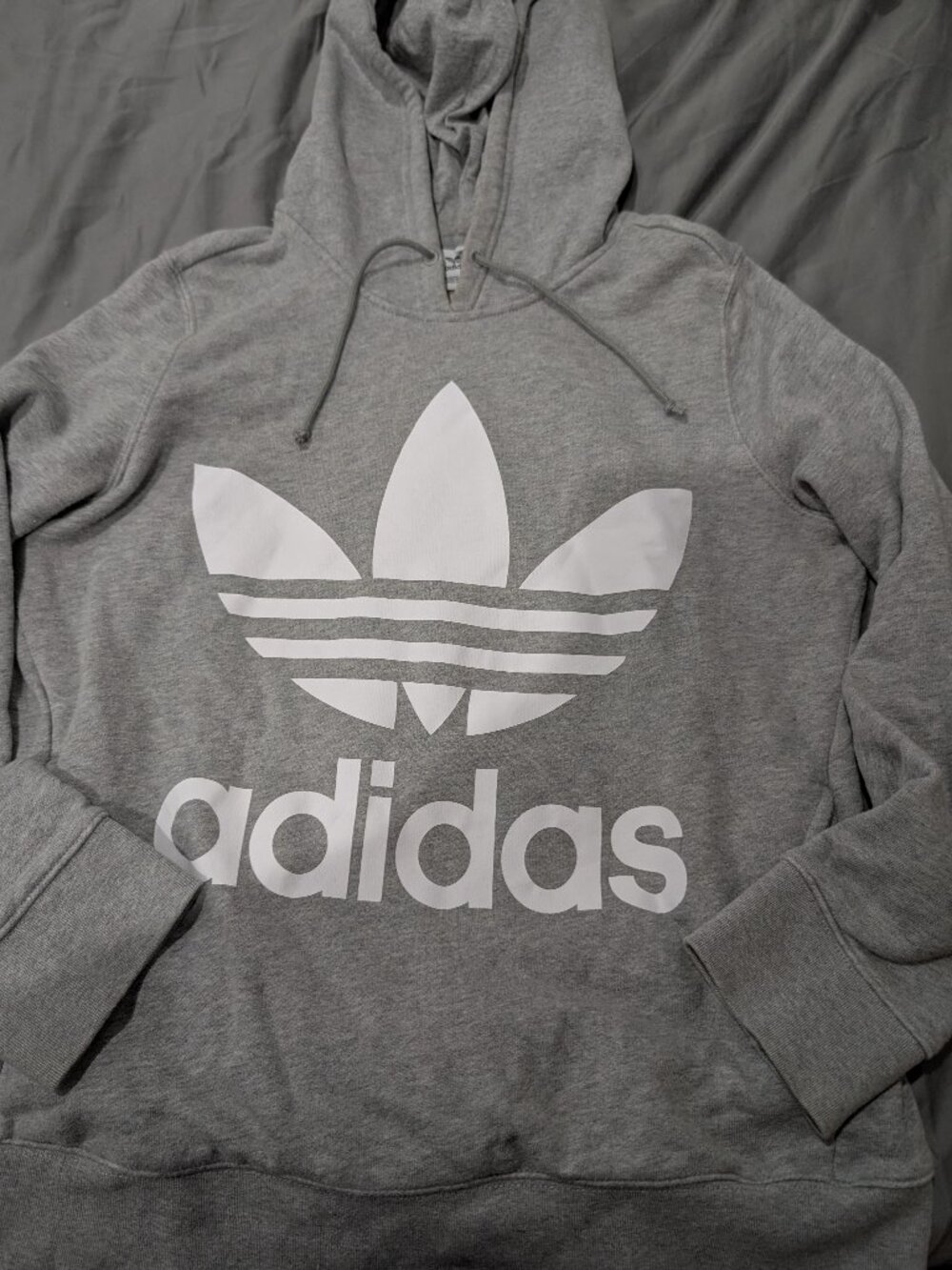 Adidas giant logo hoodie